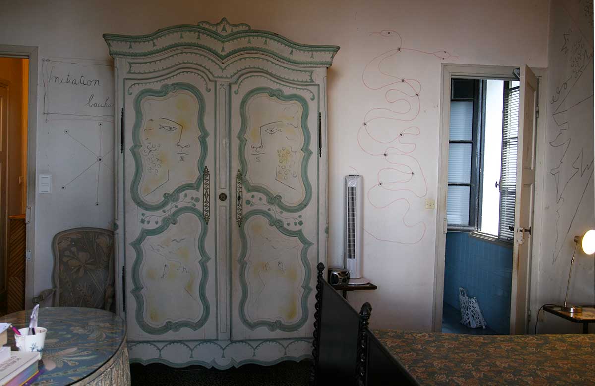 Carole Weisweiller's bedroom in Villa Santo Sospir