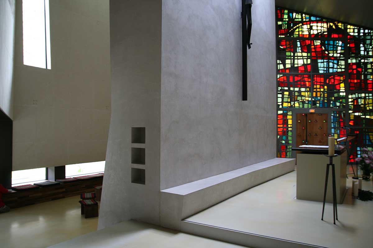 The Altar of Chapelle du Christ Mediateur