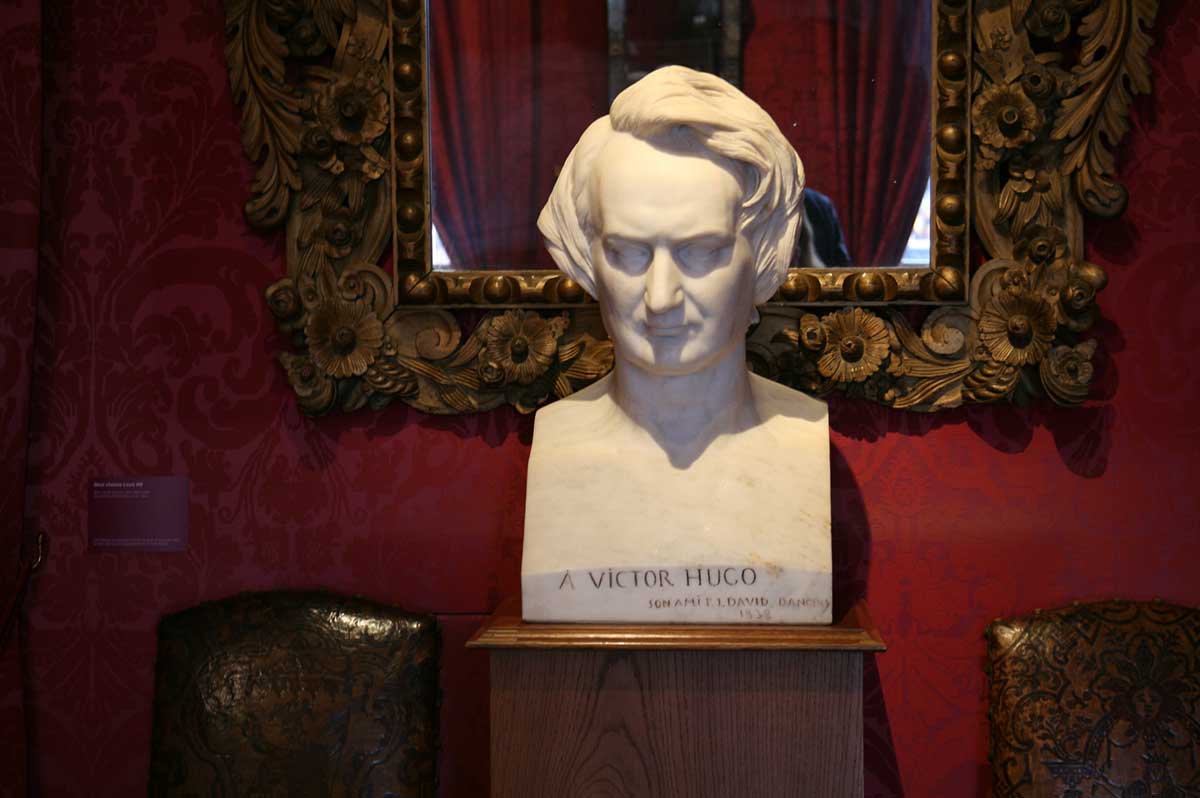 Marble Bust of Victor Hugo