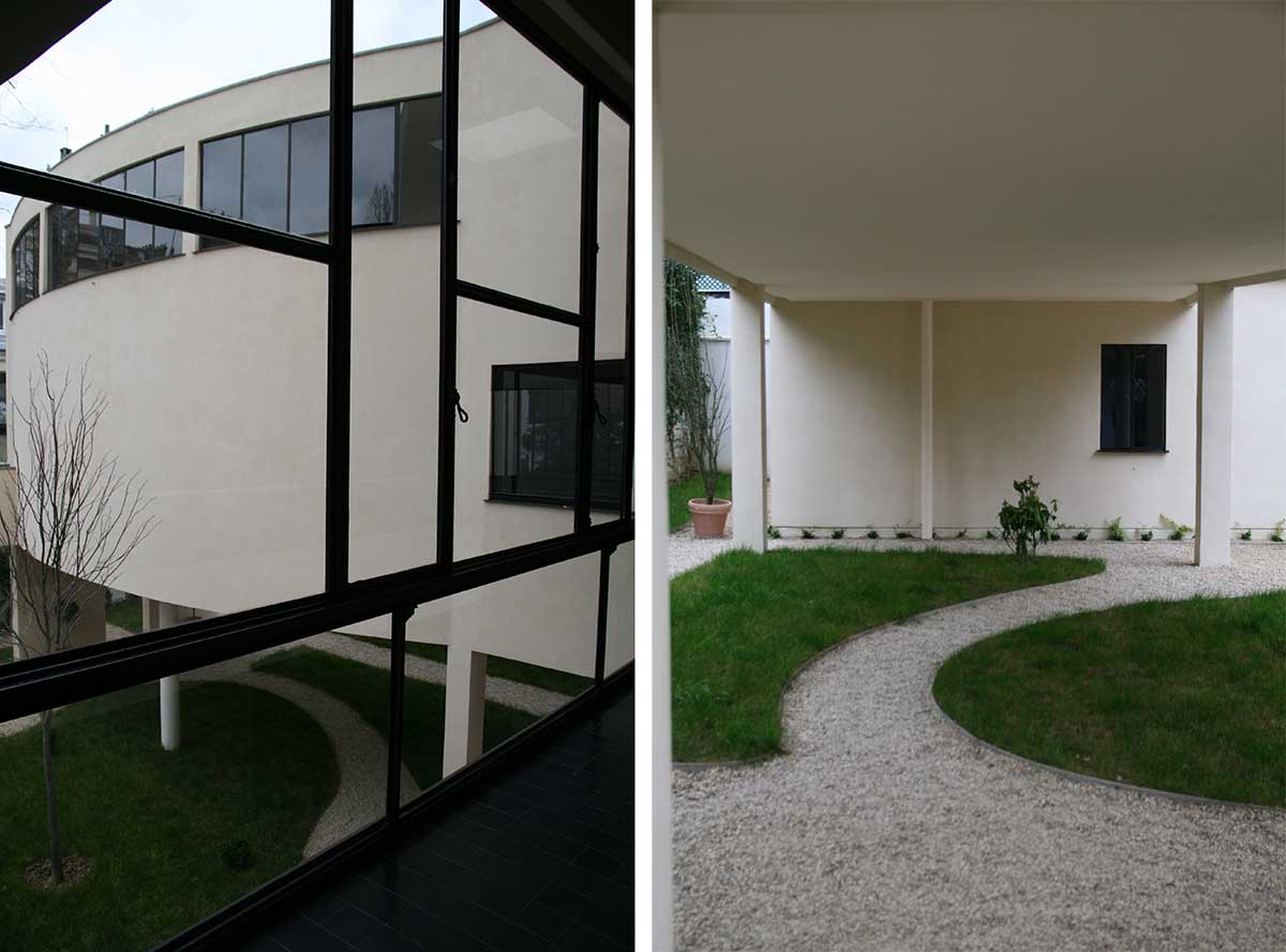 The art gallery on pilotis - Maison La Roche Le Corbusier