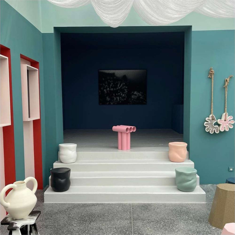 Septem Stool Axel Chay - pink
