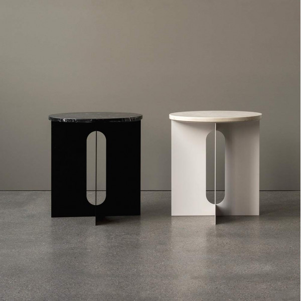 TABLE D'APPOINT ANDROGYNE MARBRE by Menu