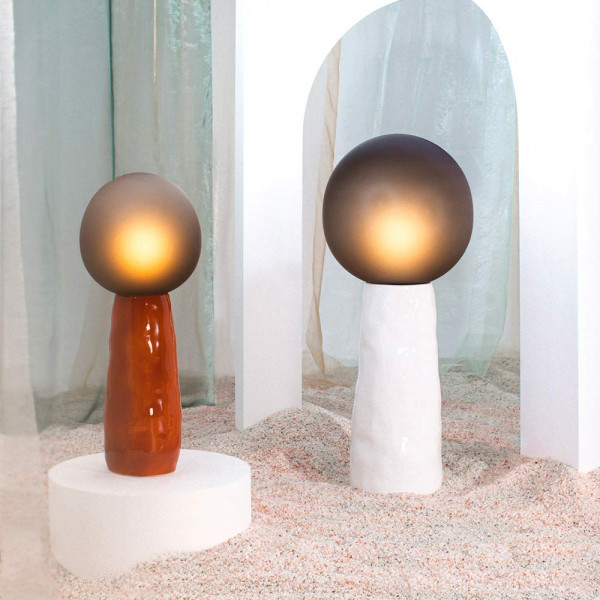 LAMPE DE TABLE KOKESHI by Pulpo rouge et blanc