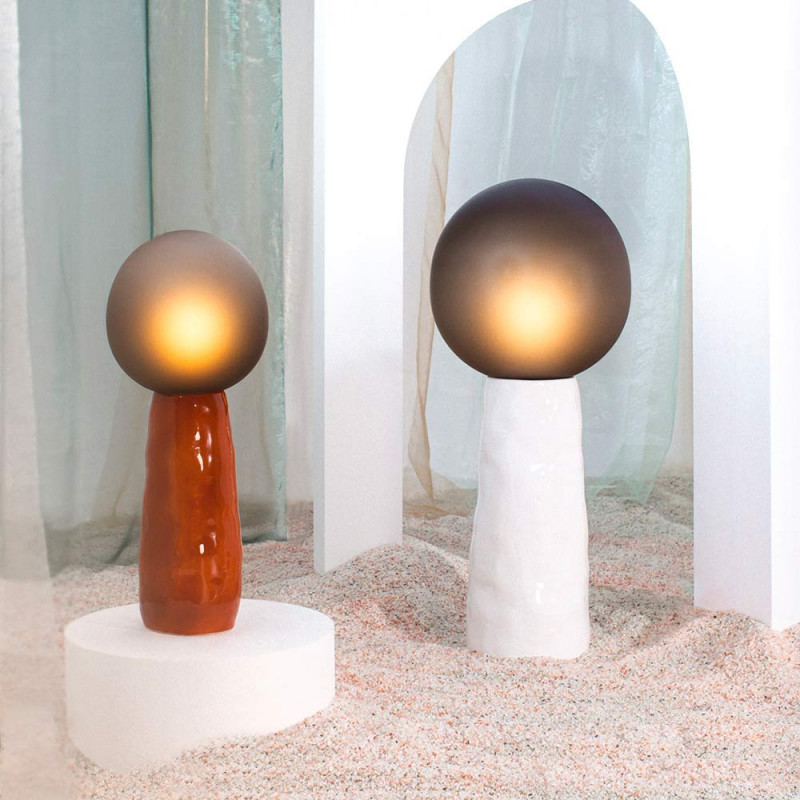 LAMPE DE TABLE KOKESHI by Pulpo rouge et blanc