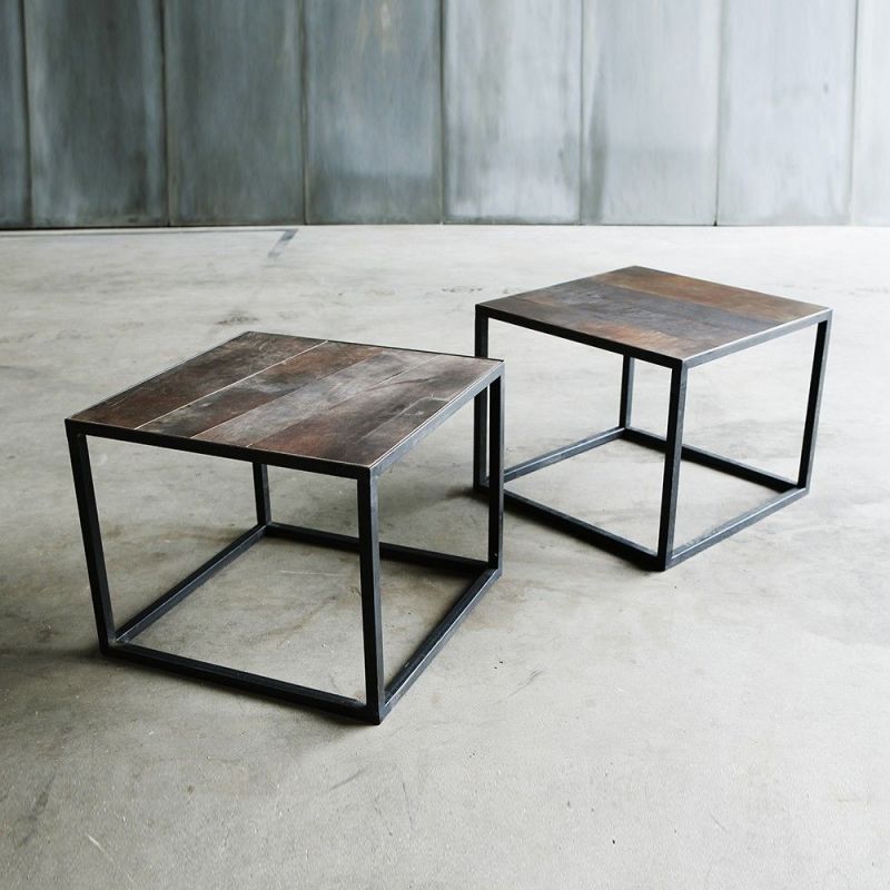 mesa leather coffee table by heerenhuis