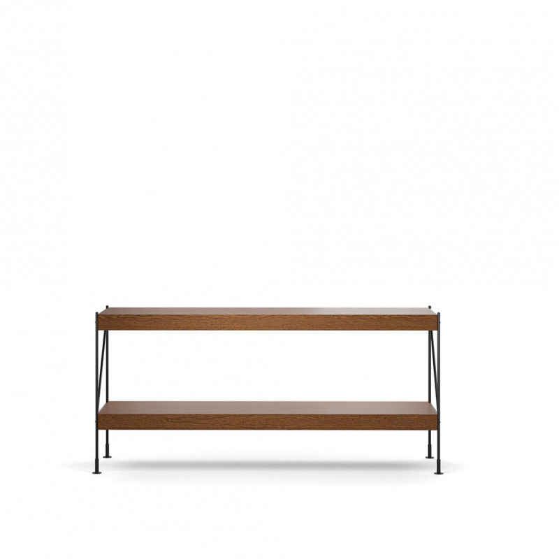 ZET SHELF by Menu H70  dark oak metal black