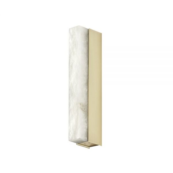 Artes wall light by CTO Lighting in brass and alabaster