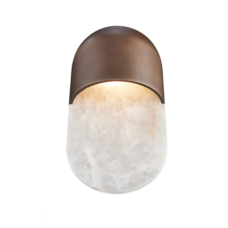 APPLIQUE MARTEL by Entrelacs bronze et albatre