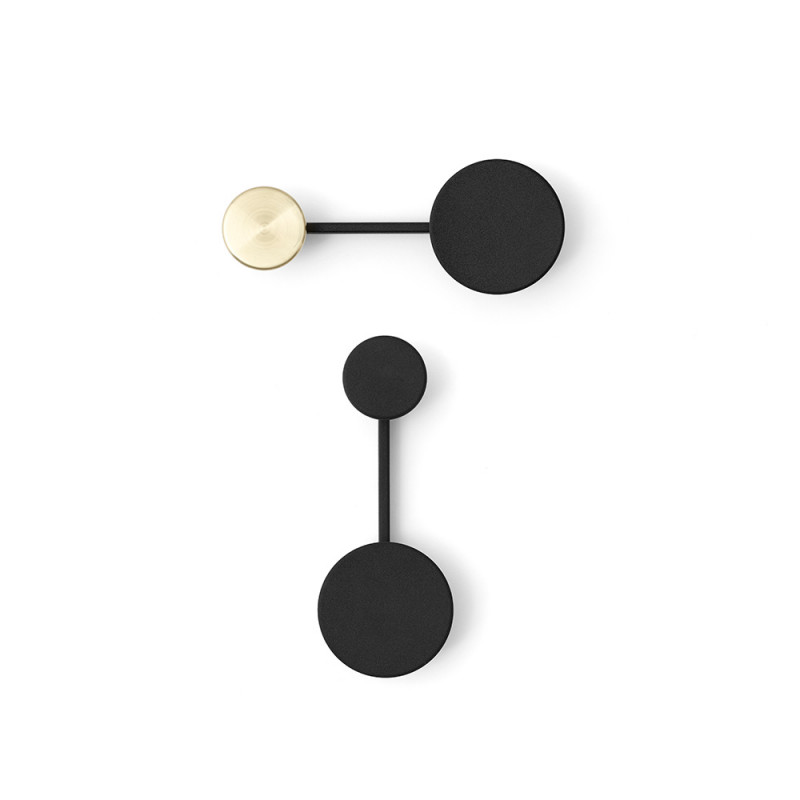 AFTEROOM COAT HANGER SMALL by Menu black and black/brass