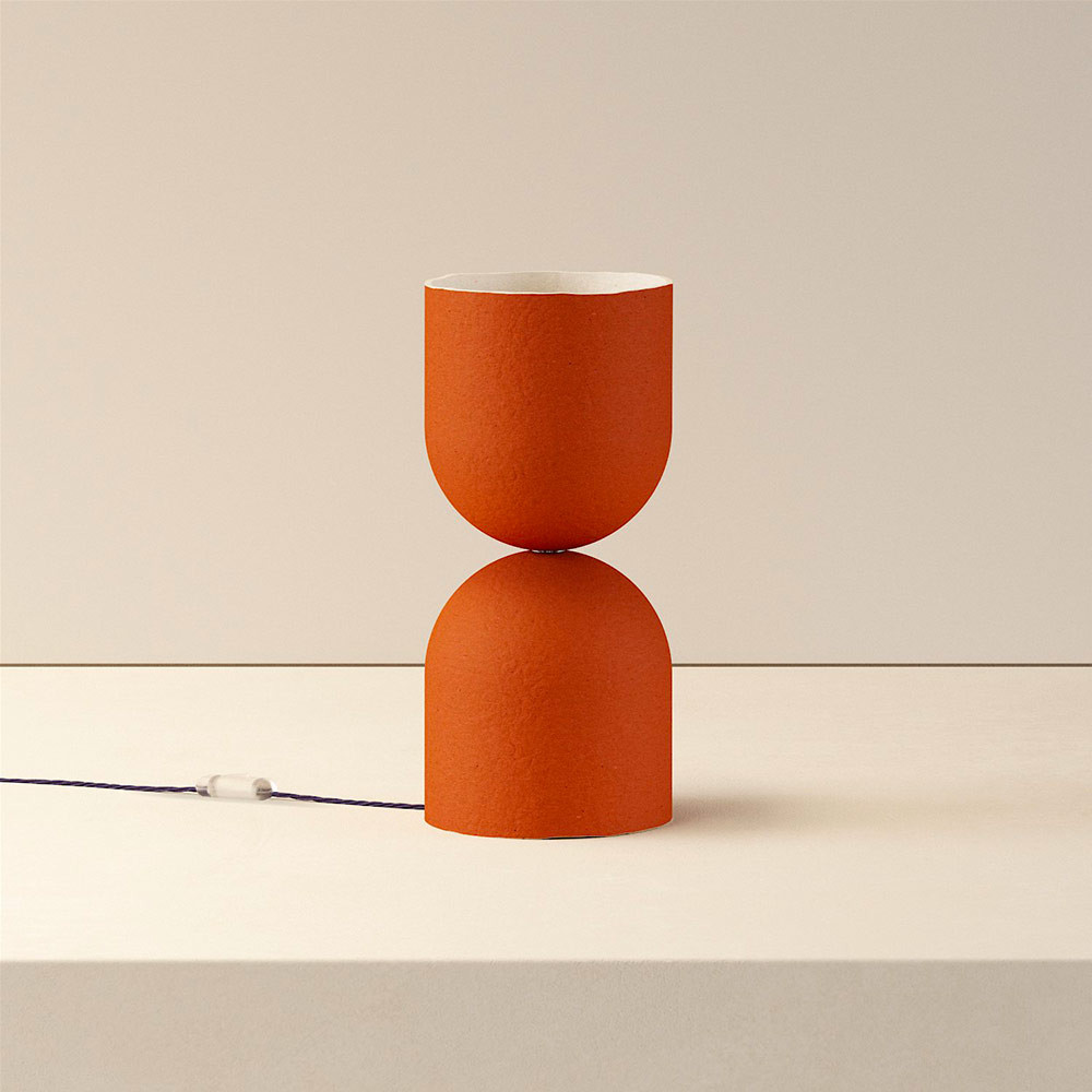 HOURGLASS TABLE LAMP by Palefire brick