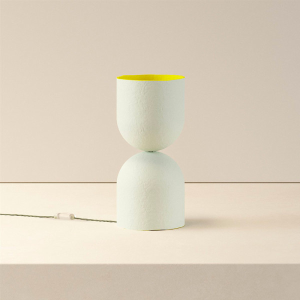 HOURGLASS TABLE LAMP by Palefire celadon