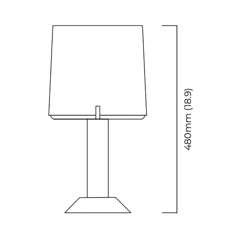 LAMPE DE TABLE ACROPOLIS by CTO Lighting dimensions