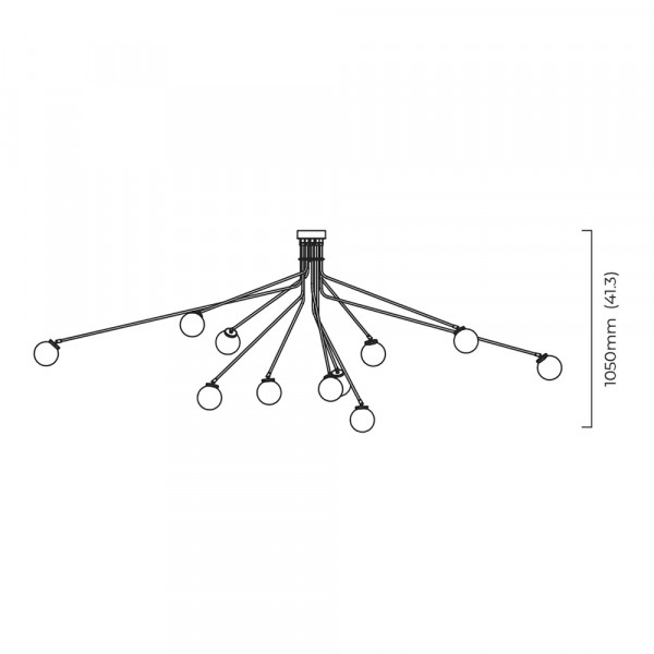 PLAFONNIER ARRAY OPAL GRANDE by CTO Lighting