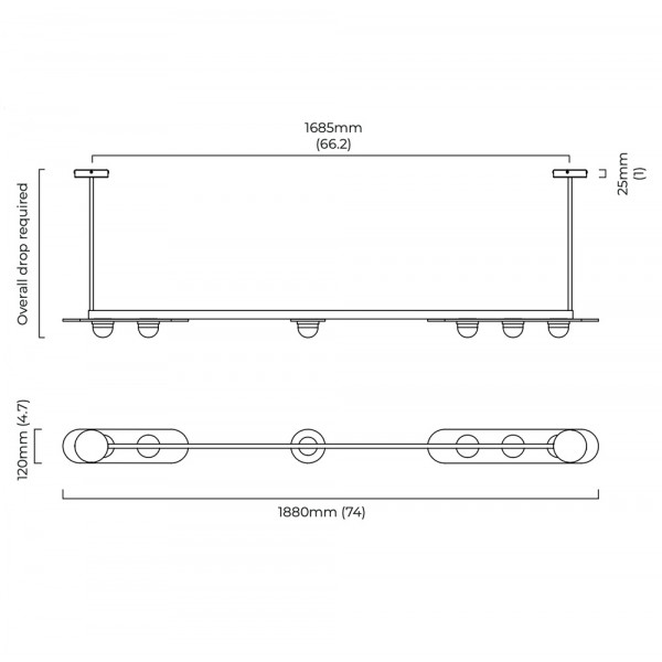 SUSPENSION MODULO HORIZONTAL by CTO Lighting