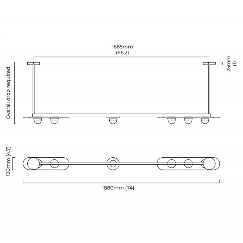 SUSPENSION MODULO HORIZONTAL by CTO Lighting