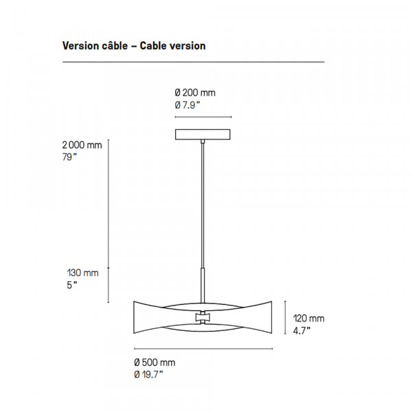 SUSPENSION RING by CVL Luminaires cable