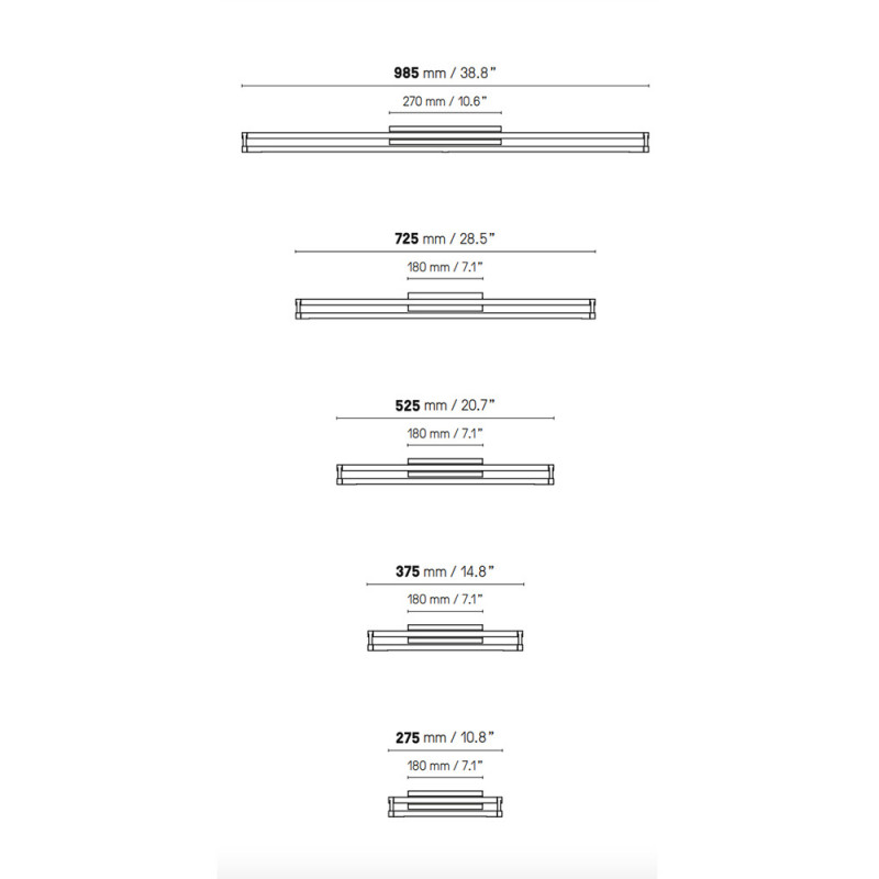 APPLIQUE LINK by CVL Luminaires dimensions