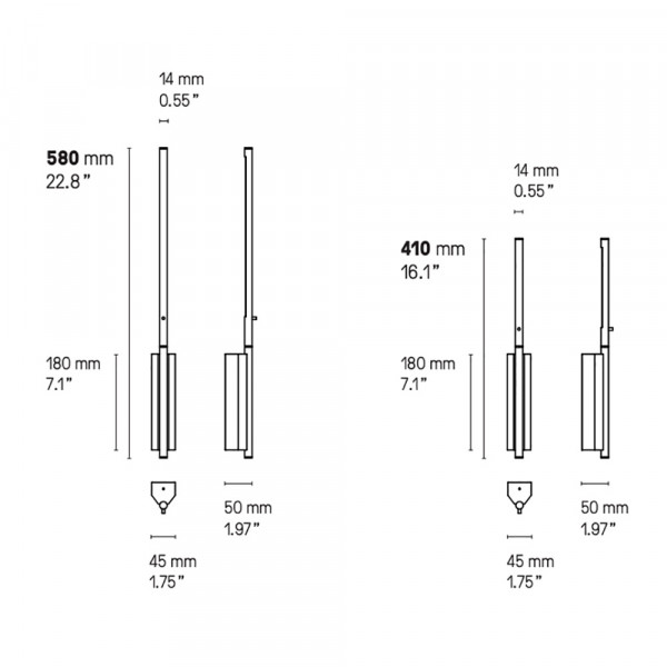 APPLIQUE IP LINK by CVL Luminaires dimensions