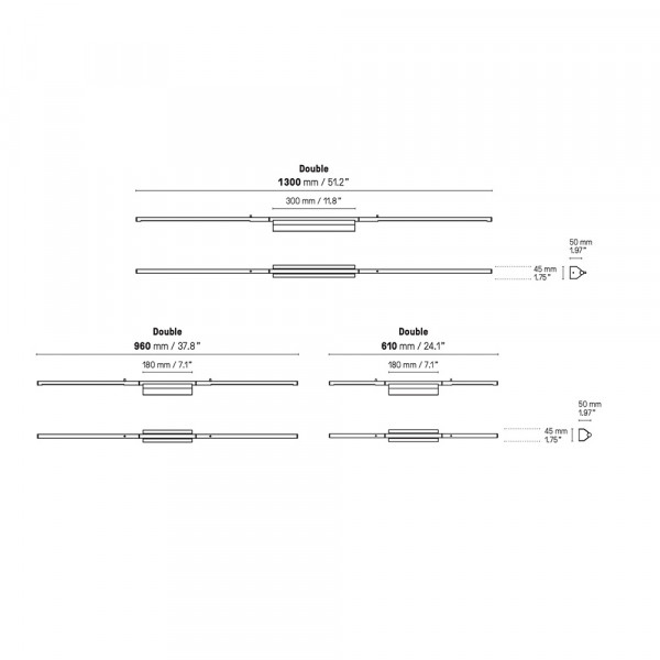 APPLIQUE IP LINK by CVL Luminaires dimensions