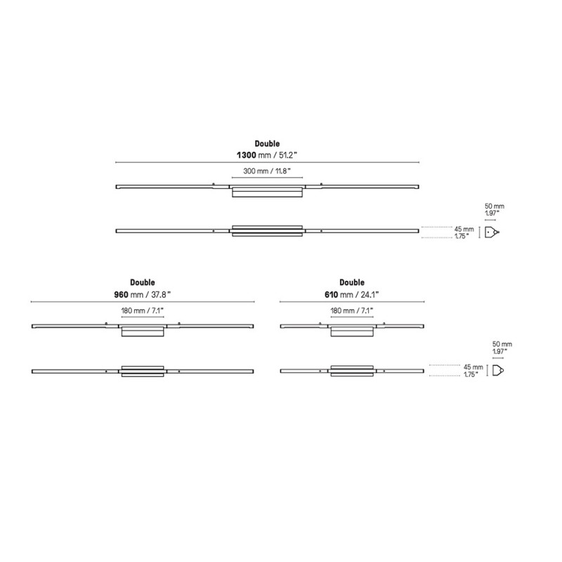 APPLIQUE IP LINK by CVL Luminaires dimensions