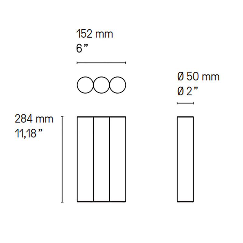 IP GAMMA WALL LIGHT by CVL Luminaires dimensions