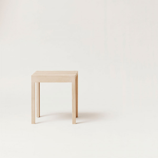 LIGHTWEIGHT STOOL by Form and Refine white oak