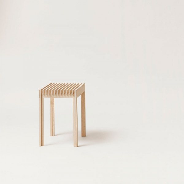 LIGHTWEIGHT STOOL by Form and Refine white oak