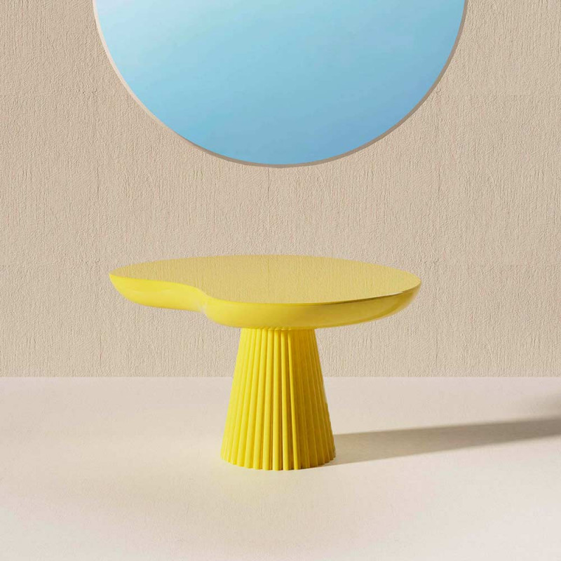 TABLE MIRA N°2 jaune by Maison Dada