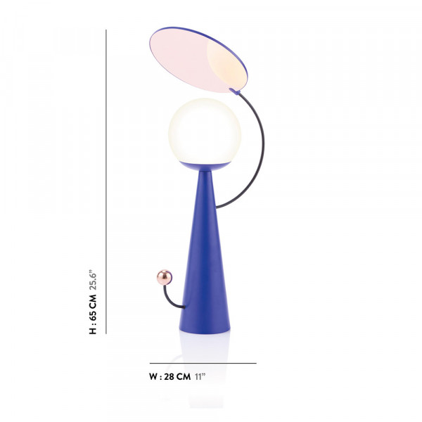 Lampe Sachi Sacha indigo Maison Dada dimensions