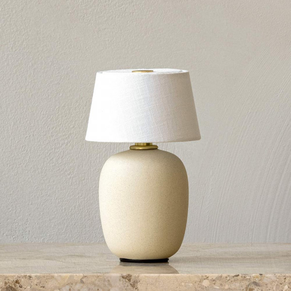 LAMPE PORTABLE TORSO by Menu beige