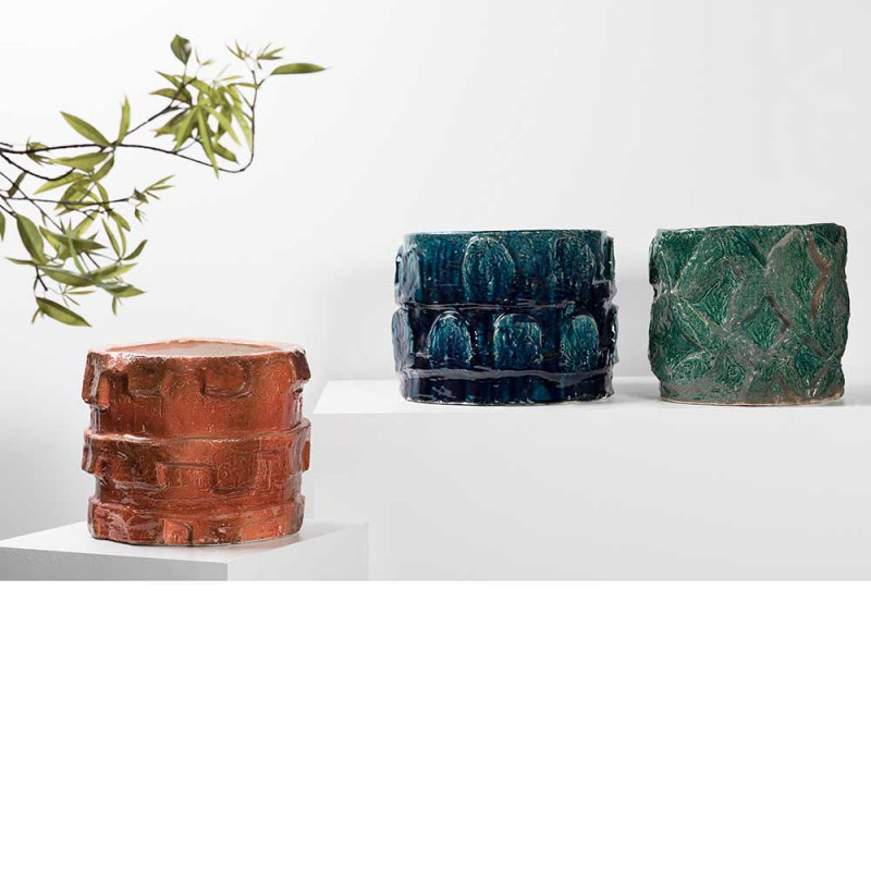 POT DE FLEURS LOOK AT ME by Serax rouge bleu vert