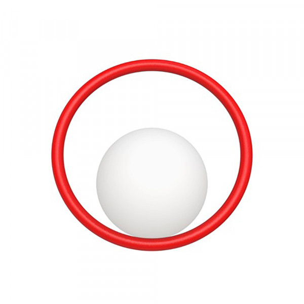 APPLIQUE HULA HOOP Rouge 2  by Swedish Ninja