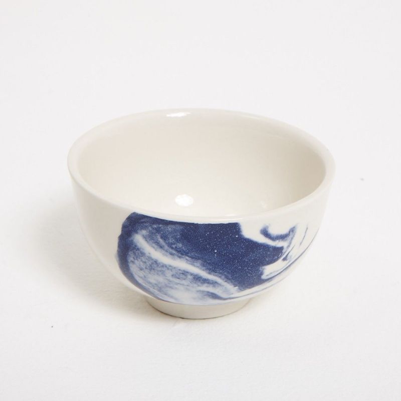 indigo storm handles cup white background by Faye toogood