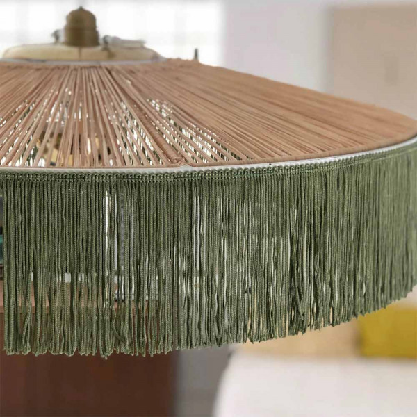 FRINGED PARASOL SHADE FOR PENDANT LIGHT by Honoré