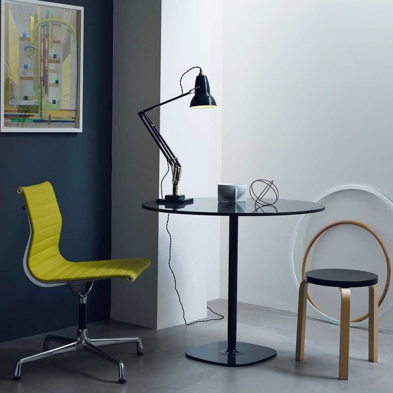 original 1227 brass table light in a room by anglepoise