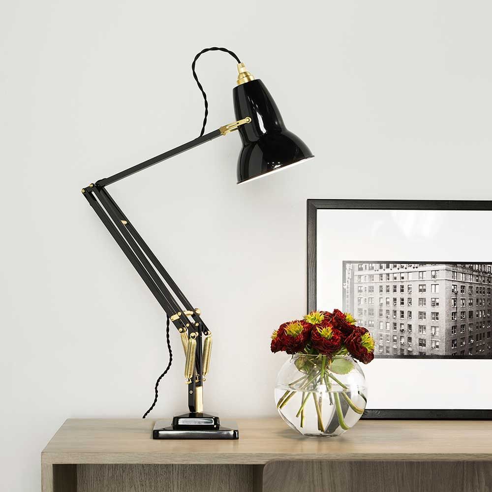 anglepoise original 1227 brass desk lamp