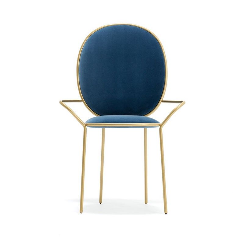 chaise stay dining armchair bleu by sé