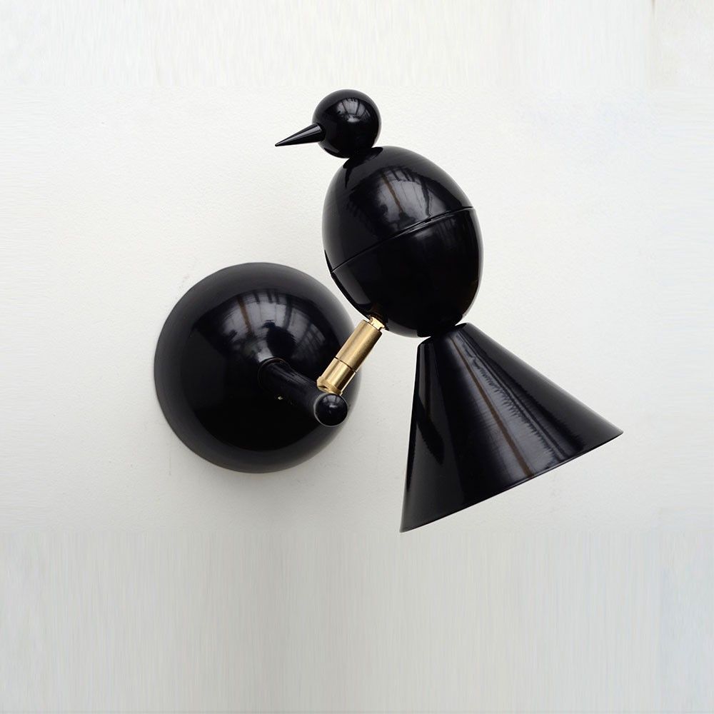 applique alouette noire