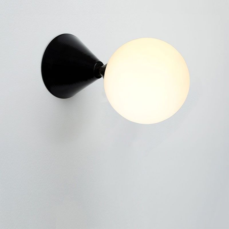 applique cone & sphere noire