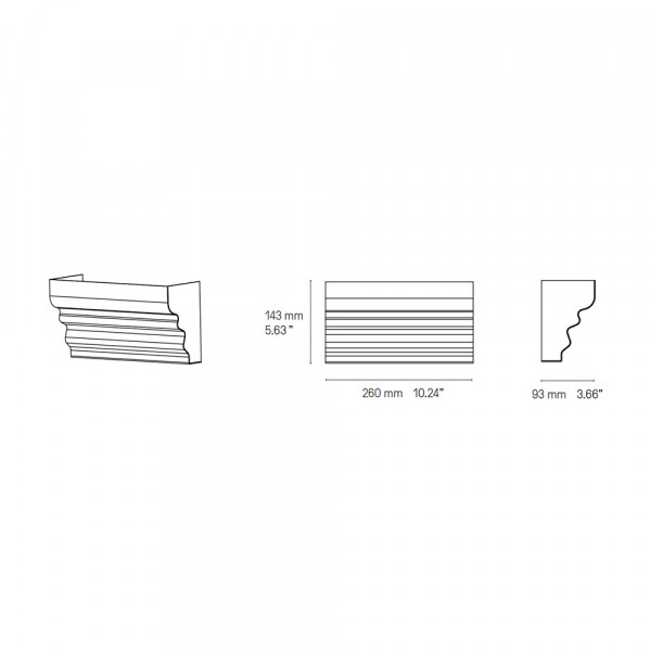 MOULURES WALL LIGHT by CVL Luminaires 26152