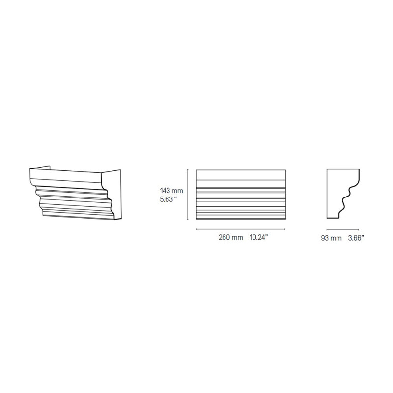 MOULURES WALL LIGHT by CVL Luminaires 26152