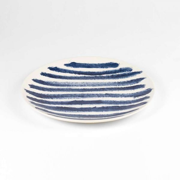 GRANDE ASSIETTE INDIGO RAIN by Faye Toogood pour 1882 Ltd