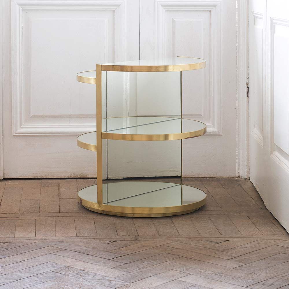 invisible sculpture brass side table by rooms