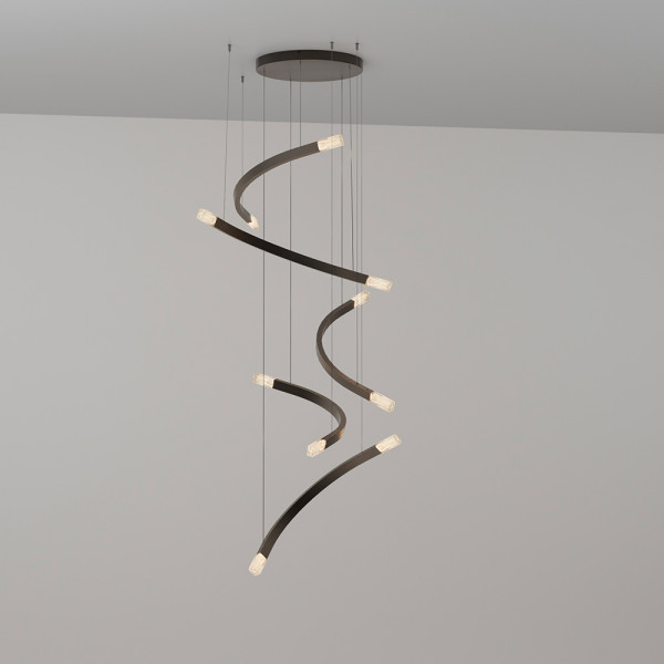 Trace Free Fall Chandelier, CTO Lighting | Chiara Colombini