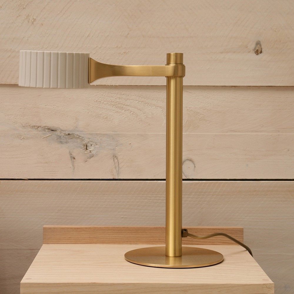 brahma table lamp styled in an interior by pedret