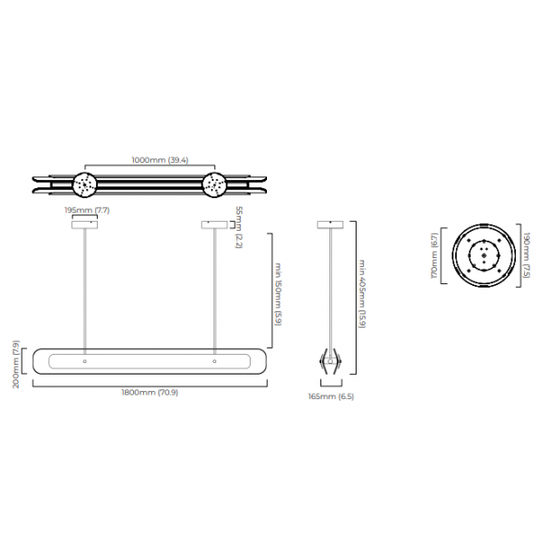 Suspension Contour, CTO Lighting | Chiara Colombini