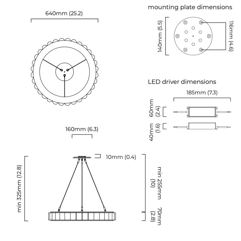 CTO Lighting Suspension Avalon | Chiara Colombini
