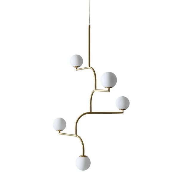 mobil 100 pendant by pholc in brass