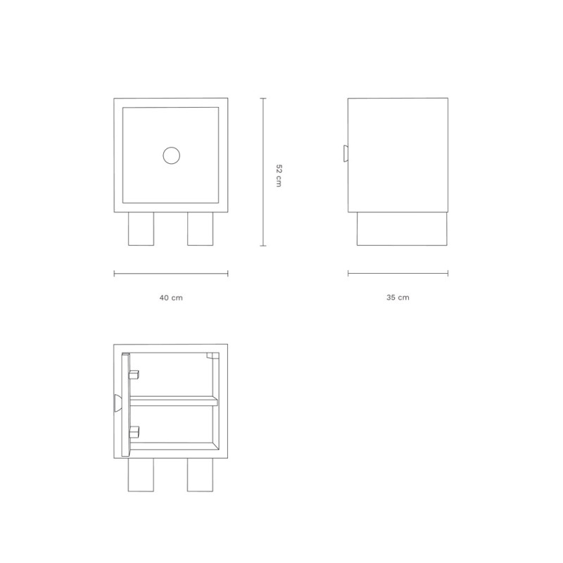 Bedside Table by Heju x Nobodinoz | Chiara Colombini