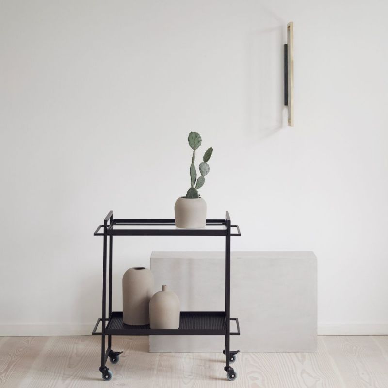 black bauhaus trolley styled in an interior by Kristina Dam